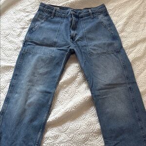 Levi's Blue Relaxed Fit Jeans with Classic Indigo Wash